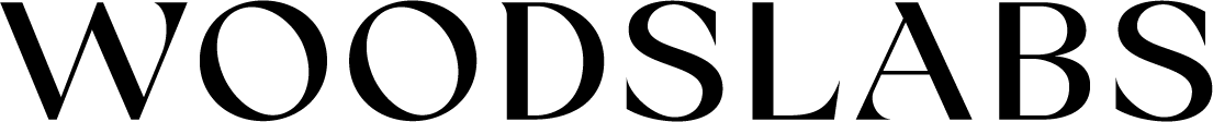 WOODSLABS logo in black text on a white background