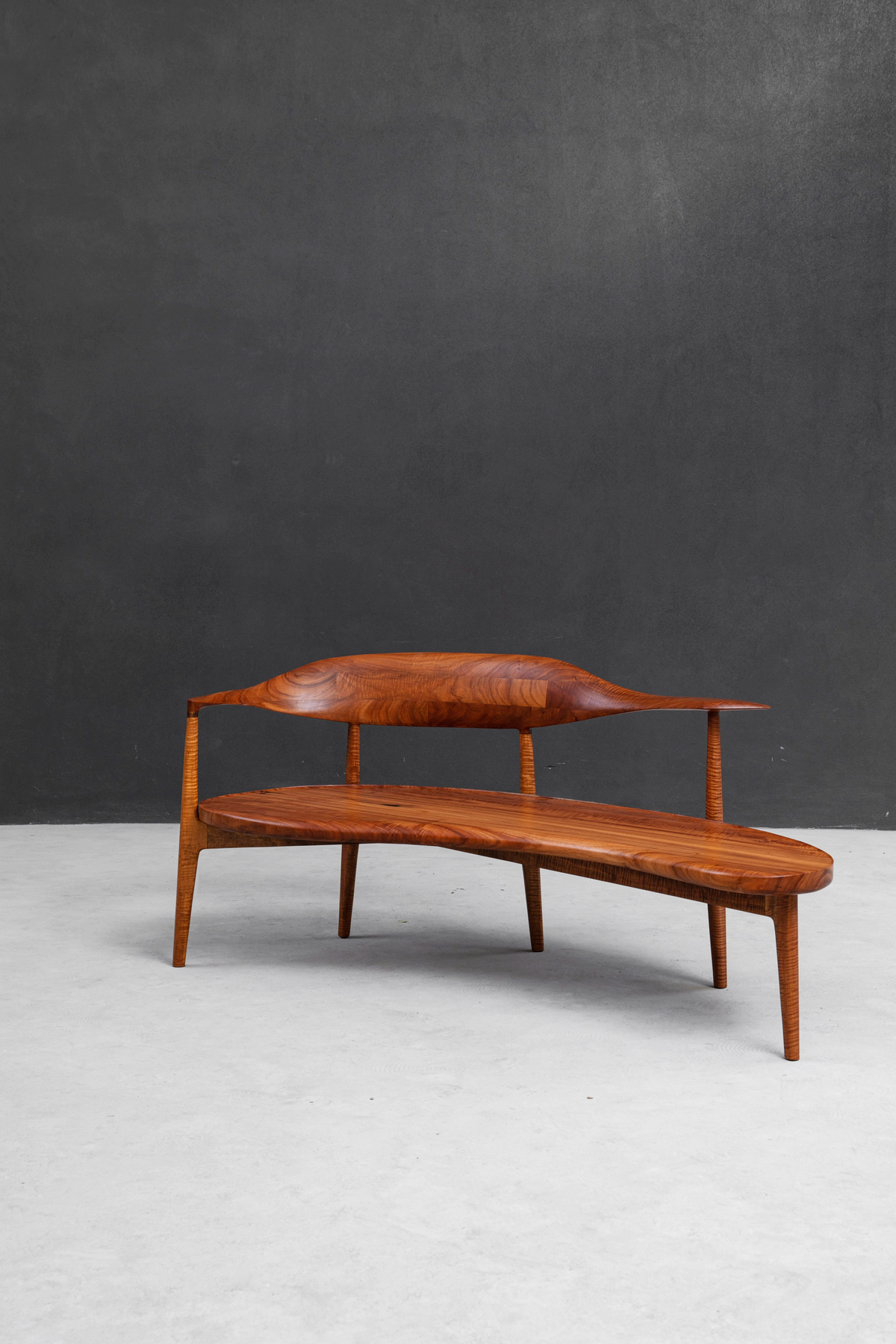Full view of Confluence Chair with smooth curves, ergonomic design, and aesthetic grace.