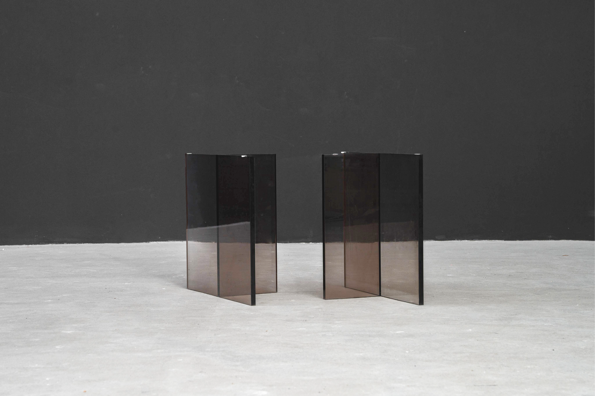 View of paired Whispering T bases in clean environment, emphasizing their understated elegance.