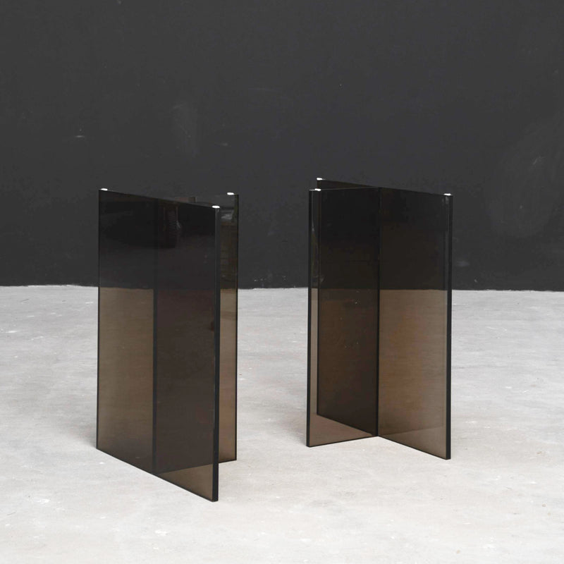 Whispering T-Base table stand featuring a refined T-shaped form and quiet architectural support
